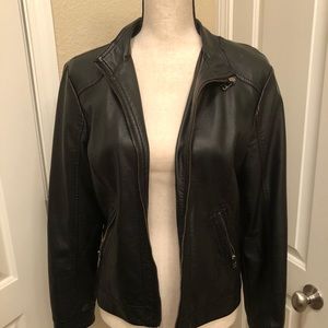 Leather (Faux) Jacket -Black